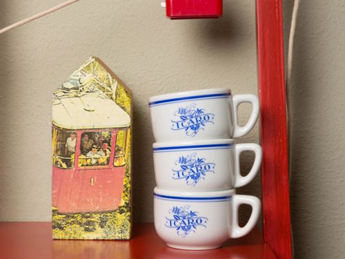 Cups and Miniature Cable Car